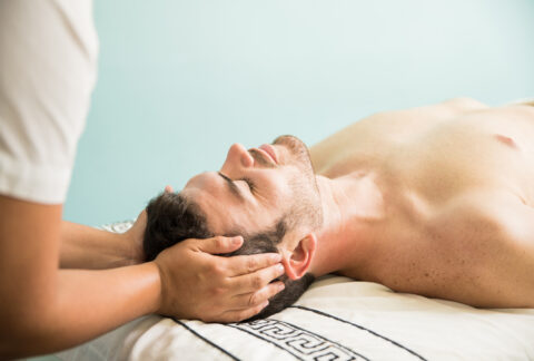 Antistress head and neck massage